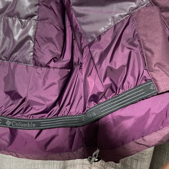 Columbia Womens Big Puffy Thermal Purple Jacket - Picture 3 of 12